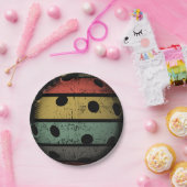 レトロのスタイルの動揺してなPickleballの芸術 ペーパープレート (パーティー)