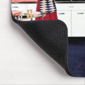 レトロのスタイルの台所マウスパッド マウスパッド (コーナー)