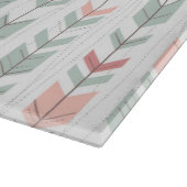 レトロのスタイルの幾何学的なパターン カッティングボード (角)