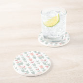 レトロのスタイルの幾何学的なパターン コースター (側面)