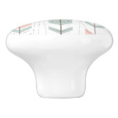 レトロのスタイルの幾何学的なパターン セラミックノブ (側面)