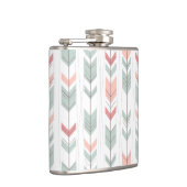 レトロのスタイルの幾何学的なパターン フラスク (右)