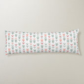 レトロのスタイルの幾何学的なパターン ボディピロー (裏面)