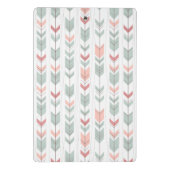 レトロのスタイルの幾何学的なパターン ミニクリップボード (裏面)