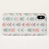 レトロのスタイルの幾何学的なパターン Case-Mate iPhoneケース (裏面(横))