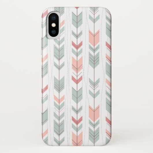 レトロのスタイルの幾何学的なパターン Case-Mate iPhoneケース (裏面)