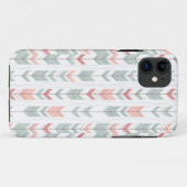 レトロのスタイルの幾何学的なパターン Case-Mate iPhoneケース (裏面(横))