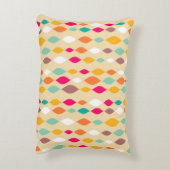 レトロのスタイルの抽象芸術パターン アクセントクッション (裏面(縦))