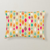 レトロのスタイルの抽象芸術パターン アクセントクッション (裏面)