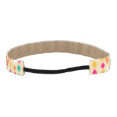 レトロのスタイルの抽象芸術パターン アスレチックヘッドバンド (裏面)