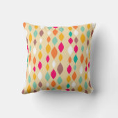 レトロのスタイルの抽象芸術パターン クッション (裏面)