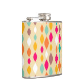 レトロのスタイルの抽象芸術パターン フラスク (右)