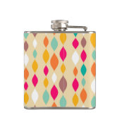 レトロのスタイルの抽象芸術パターン フラスク (裏面)