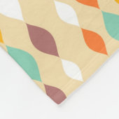 レトロのスタイルの抽象芸術パターン フリースブランケット (角)