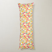 レトロのスタイルの抽象芸術パターン ボディピロー (裏面 (縦))