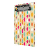 レトロのスタイルの抽象芸術パターン ミニクリップボード (アングル2)