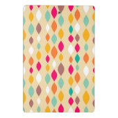 レトロのスタイルの抽象芸術パターン ミニクリップボード (裏面)