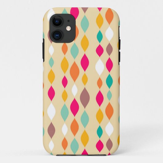 レトロのスタイルの抽象芸術パターン Case-Mate iPhoneケース (裏面)
