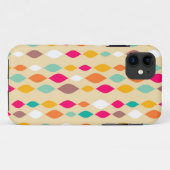 レトロのスタイルの抽象芸術パターン Case-Mate iPhoneケース (裏面(横))