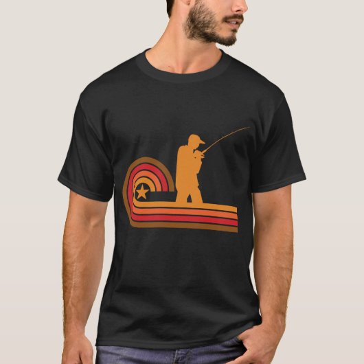 レトロのスタイルの漁師のヴィンテージの採取 Tシャツ (正面)