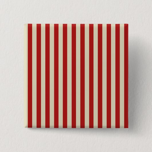 レトロのスタイルの縦のポップコーンのクラシックは縞で飾ります 缶バッジ (正面)