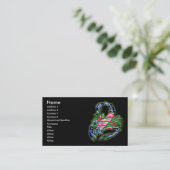 レトロのスタイルの蠍の名刺 名刺 (スタンド正面)