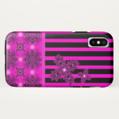 レトロのスタイルのArtdecoの花 Case-Mate iPhoneケース (裏面(横))