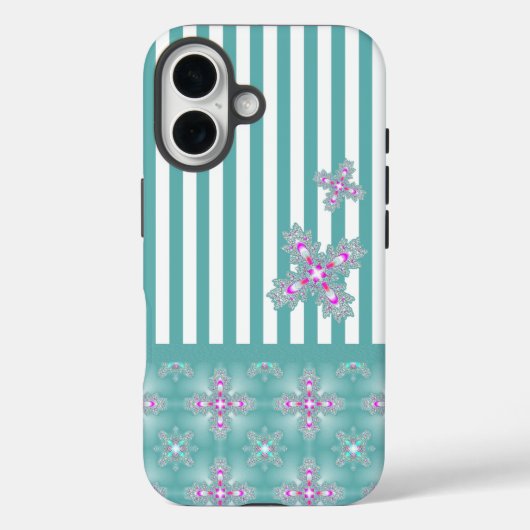 レトロのスタイルのArtdecoの花 Case-Mate iPhoneケース (裏面)