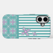 レトロのスタイルのArtdecoの花 Case-Mate iPhoneケース (裏面 (横))