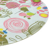 レトロのスタイル2の花パターン カッティングボード (角)