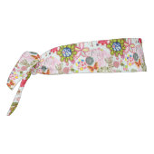 レトロのスタイル2の花パターン タイヘッドバンド (回転270)