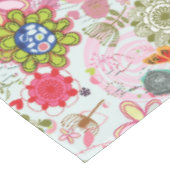 レトロのスタイル2の花パターン テーブルクロス (アングル)