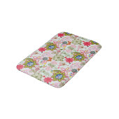 レトロのスタイル2の花パターン バスマット (アングル)