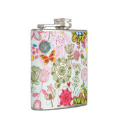 レトロのスタイル2の花パターン フラスク (右)