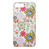レトロのスタイル2の花パターン Case-Mate iPhoneケース (裏面)