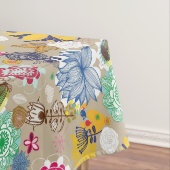 レトロのスタイル3の花パターン テーブルクロス (インサイチュ)