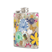 レトロのスタイル3の花パターン フラスク (左)