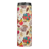 レトロのスタイル4の花パターン タンブラー (裏面)