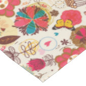 レトロのスタイル4の花パターン テーブルクロス (アングル)