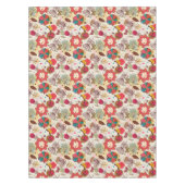 レトロのスタイル4の花パターン テーブルクロス (正面)