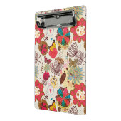 レトロのスタイル4の花パターン ミニクリップボード (アングル2)