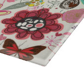 レトロのスタイル5の花パターン カッティングボード (角)