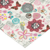 レトロのスタイル5の花パターン ショートテーブルランナー (コーナー)