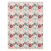 レトロのスタイル5の花パターン テーブルクロス (正面)
