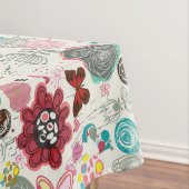 レトロのスタイル5の花パターン テーブルクロス (インサイチュ)