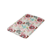 レトロのスタイル5の花パターン バスマット (アングル)