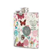 レトロのスタイル5の花パターン フラスク (左)