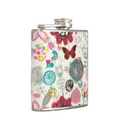 レトロのスタイル5の花パターン フラスク (右)