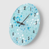 レトロのスターバストの柱時計 ラージ壁時計 (傾斜)