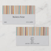 レトロのストライプな名刺 名刺 (正面/裏面)